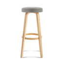 Artiss Set of 2 Wooden Bar Stools - Taupe