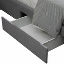 Levede Fabric Bed Frame Base Storage Drawers Mattress Platform Queen Size Beige