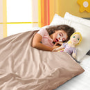 DreamZ Kids Anti-Anxiety Weighted Blanket Cotton Cover in Beige Colour