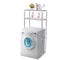2 Tier Toilet Bathroom Laundry Washing Machine Storage Rack Shelf Unit Organizer