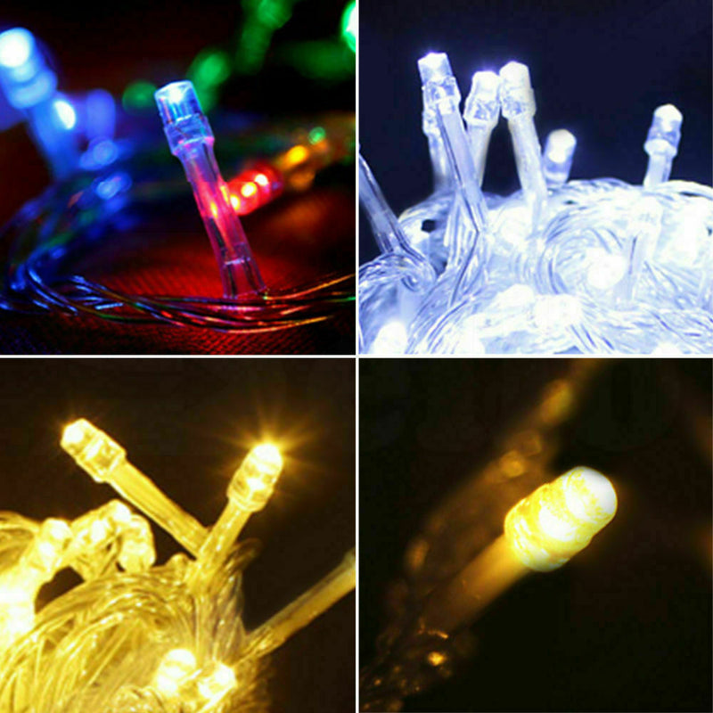500 LED Curtain Fairy String Lights Wedding Outdoor Xmas Party Lights Warm White