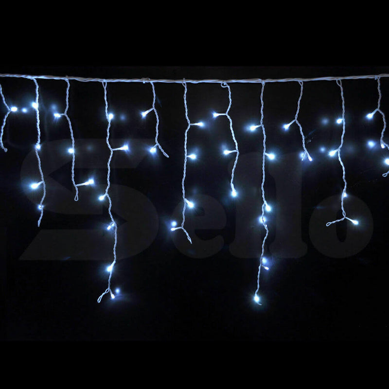 800 LED Curtain Fairy String Lights Wedding Outdoor Xmas Party Lights Cool White