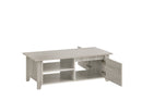 Coffee Table With Open Drawer In White Oak