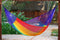 Queen Size Cotton Hammock in Rainbow