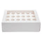 24 Mini Holes Cupcake Boxes 5/20 Pk Window Face With Inserts Cake Boxes Board