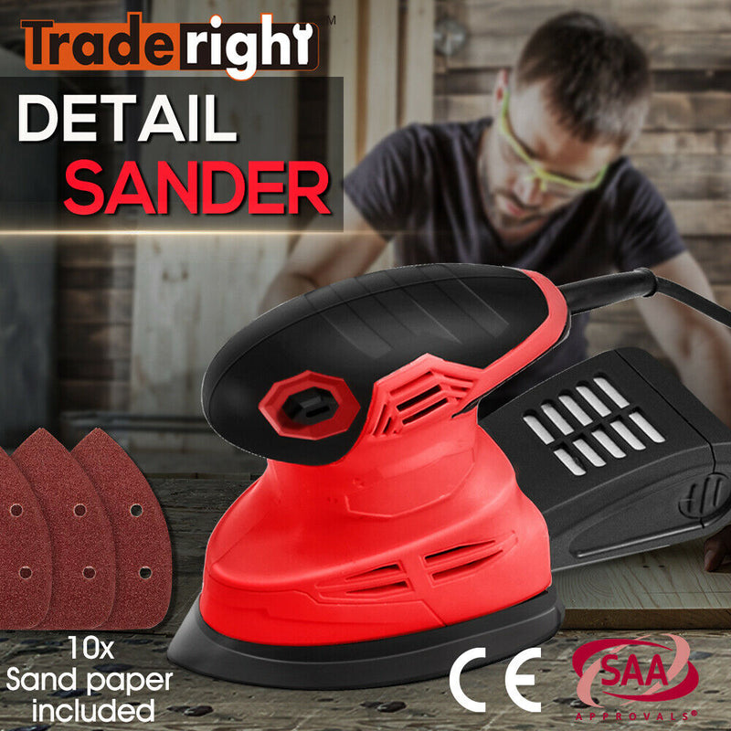 Traderight 200W Electric Sander 10 Sandpapers Only