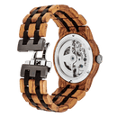 Men Dual Wheel Automatic Ambila Wood Watch