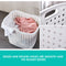 2 Tier Bathroom Laundry Clothes Baskets Bin Hamper Mobile Rack Removable Shelf