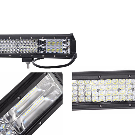 23 inch Philips LED Light Bar Quad Row Combo Beam 4x4 Work Driving Lamp 4wd