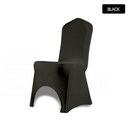 10x Chair Cover Spandex Lycra Stretch Banquet Wedding Party Black Colour