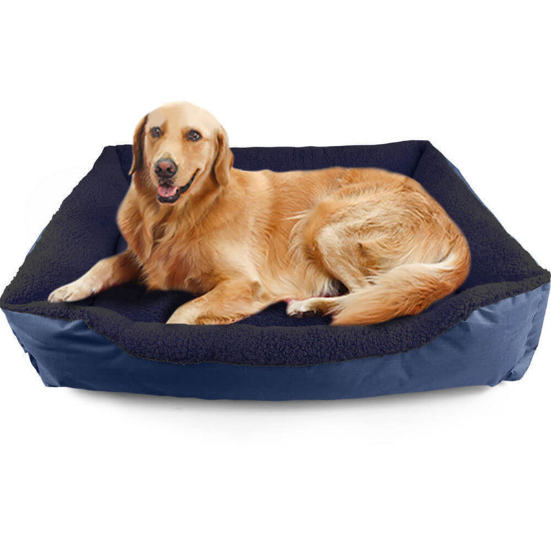 Pawz Pet Bed Mattress Dog Cat Pad Mat Cushion Soft Winter Warm Large Blue