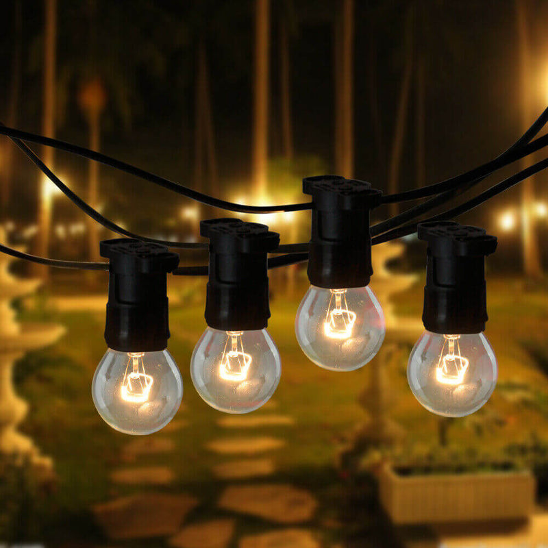 20M Festoon String Lights Kits Christmas Wedding Party Waterproof Indoor/Outdoor