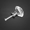 10 Pcs 30mm Clear Diamond Shape Glass Door Knob Drawer Cabinet Handle