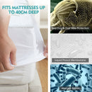 DreamZ Fitted Waterproof Mattress Protector with Bamboo Fibre Cover Single Size