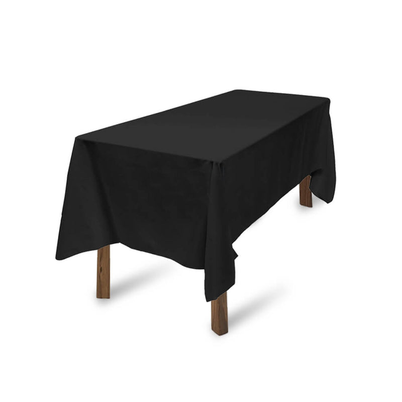 Tablecloths Wedding Tablecloth Rectangle Square Event Fitted Table Cloth Black