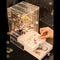 Bakeey Earrings Storage Box Jewelry Display Box Transparent Plastic Jewelry Box Earring Display Stand