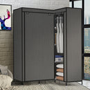 2x Levede Portable Corner Clothes Closet Wardrobe Storage Organiser Unit Shelf
