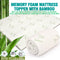DreamZ 4cm Bedding Cool Gel Memory Foam Bed Mattress Topper Bamboo Cover King