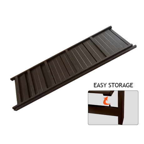 3/5 Tier Wooden Ladder Shelf Stand Storage Book Shelves Shelving Display Rack