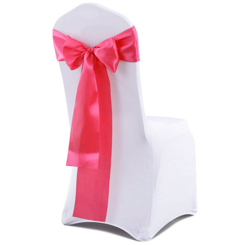 50x Satin Chair Sashes Cloth Cover Wedding Party Event Decoration Table Runner