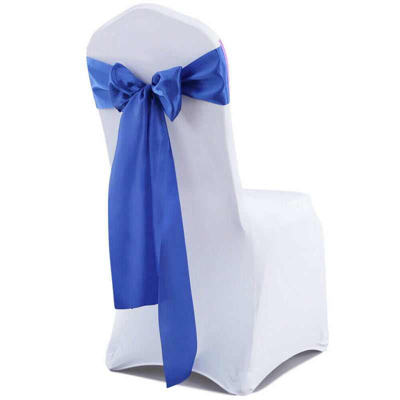 50x Satin Chair Sashes Cloth Cover Wedding Party Event Decoration Table Runner