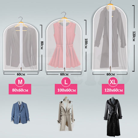 20x Suit Cover Bags Jacket Covers Garment Storage Clothes Dress Coat Protectors