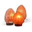 2 Pcs 3-5 kg Himalayan Salt Lamp Rock Crystal Natural Light Dimmer Switch