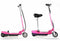 Monvelo Folding Electric Scooter LED Portable Commuter Adults Kids e-Bike Pink
