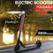 Monvelo 250W Brushless Electric Scooter Portable Foldable Commuter Bike Light