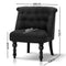 Artiss Fabric Occasional Accent Chair - Black