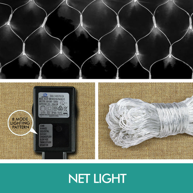 Christmas LED String Fairy Lights Net Mesh Outdoor Decor Xmas Wedding Home Party