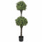 Artificial Topiary Tree (2 Ball Faux Topiary Shrub) 150cm High UV Resistant
