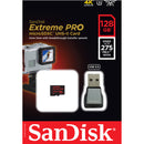 Sandisk Extreme Pro micro SDXC UHS-II 128GB Class 10 up to 275mb/s,with microSD to USB 3.0 adaptor  SDSQXPJ-128G