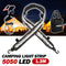 1.3m Flexible Led Camping Light 5050 SMD 12v White Strip Light Bar Waterproof