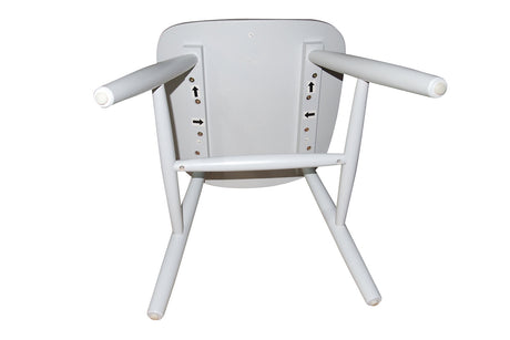Set of 2 Dining Chairs  Ari Rubberwood Off White Spindle back