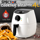 SPECTOR 4L Air Fryer Healthy Cooker Low Oil Rapid Deep Frying Kitchen Oven White