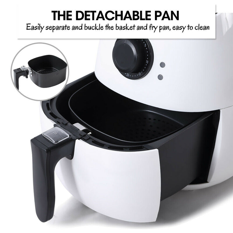 SPECTOR 4L Air Fryer Healthy Cooker Low Oil Rapid Deep Frying Kitchen Oven White