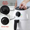 SPECTOR 4L Air Fryer Healthy Cooker Low Oil Rapid Deep Frying Kitchen Oven White