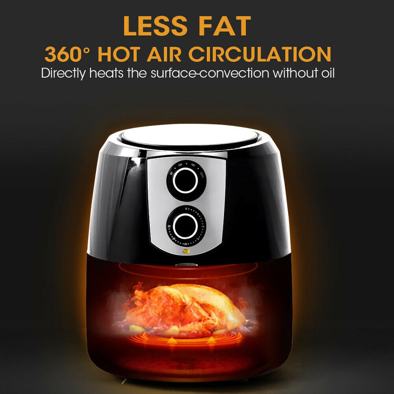 SPECTOR 1800W 7L Air Fryer Healthy Cooker Low Fat Oil Free Kitchen Oven in Black