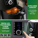 Spector New 7L Air Fryer LCD Health Cooker Low Oil Rapid Deep Frying 1800W Black