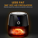 Spector New 7L Air Fryer LCD Health Cooker Low Oil Rapid Deep Frying 1800W Black