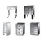 2x Levede Bedside Tables Nightstands 5 Drawers Side Table Mirrored Storage Cabinet