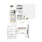 Levede Dressing Table Set Stool Mirrors Jewellery Cabinet Makeup Organizer