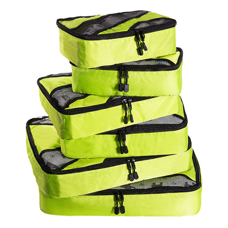 6 Pcs Travel Cubes Storage Toiletry Bag Clothes Luggage Organizer Packing Bags