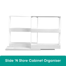 Rack Storage Slide Cabinet Organiser Pantry Kitchen Shelf Spice Jars Can Holder