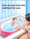 Inflatable Baby Tub Travel Bath Kids Bathtub Shower Newborn Swimming Pool Pink