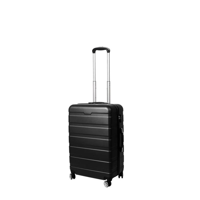 Slimbridge 20" Luggage Suitcase Trolley Travel Packing Lock Hard Shell Black