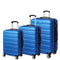 Slimbridge Luggage Suitcase Trolley 3Pcs set 20 24 28 Travel Packing Lock Blue