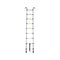 2.6M Telescopic Aluminium Ladder Safety Hooks Extension Extendable Compact Xmas