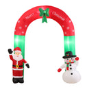 Inflatable Christmas Santa Snowman with LED Light Xmas Decoration Outdoor Type 2